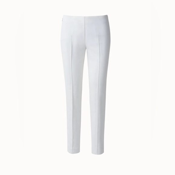 NWOT A-K-R-I-S Cotton Techno Stretch Pants MELISSA in off white - Picture 1 of 7